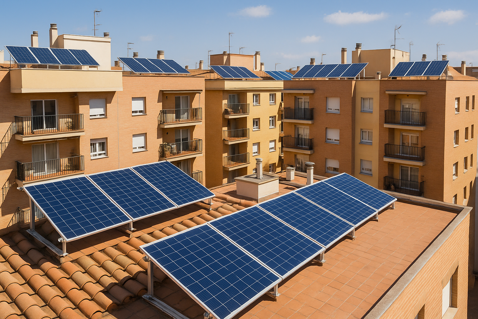 Placas solares en comunidades de propietarios
